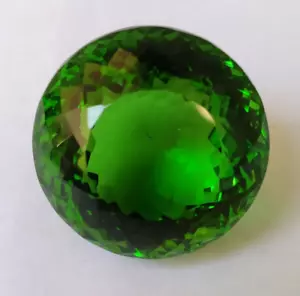 AAA+ Large Green Peridot 86.80 Ct. Round Cut Loose Gemstone for Ring & Pendant - Picture 1 of 6