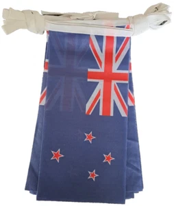 New Zealand Flag Bunting 5m Long With 14 Flags - MADE IN UK - LAST ONE - Picture 1 of 2
