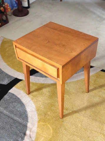 MID-CENTURY NIGHTSTAND DESIGN BY LESLIE DIAMOND - CONANT BALL - BIRCH 1950 Cover