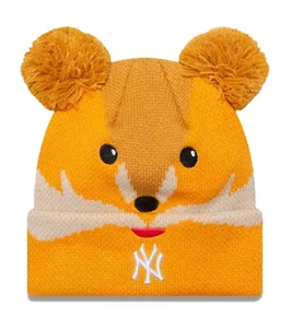 New Era Cap Kid's MLB NY Yankees Animal Fox Winter Bobble Hat - Toddler 2-4 Yrs - Picture 1 of 4