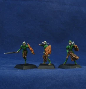 3 Painted Daikinee Guardian, Elf, Rackham Confrontation OOP Metal Miniatures - Picture 1 of 8