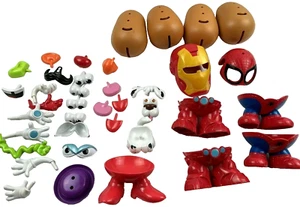 Hasbro Mr Potato Head SPIDER-MAN Pets Iron Man Vintage lot - Picture 1 of 9