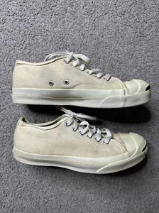 Converse Jack Purcell Vintage USA Made Men's 5.5 Women’s 7 Canvas Sneakers Shoes - Picture 1 of 13