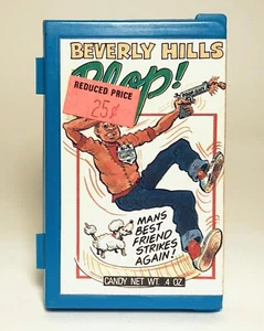 Vintage 1988 Fleer BEVERLY HILLS FLOP Candy Container bubble gum Crazy Videos 3” - Picture 1 of 4