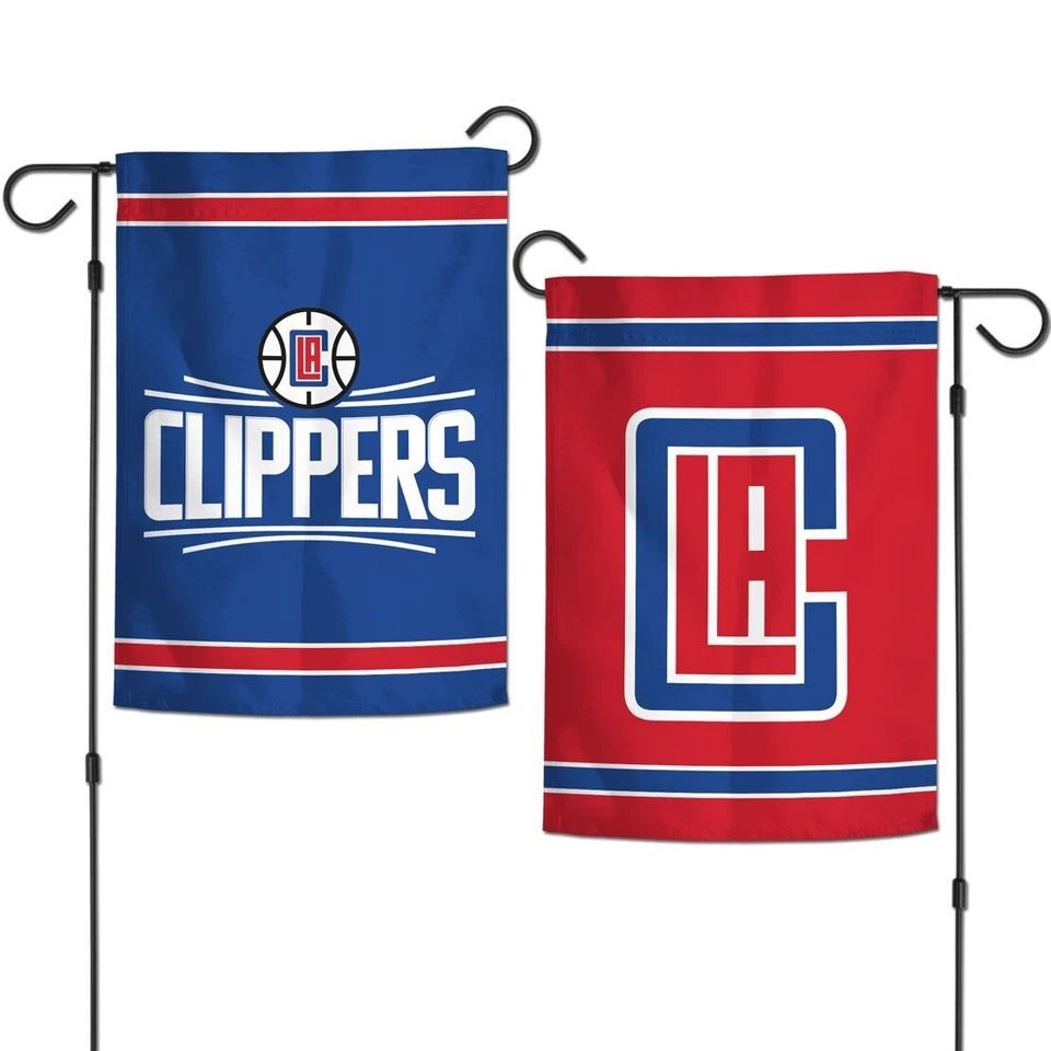 LOS ANGELES CLIPPERS 12"X18" 2 SIDED GARDEN FLAG NEW WINCRAFT 👑 - Image 1 of 1
