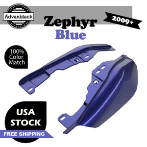 Deflector de aire Zephyr azul cuadro medio protector térmico para Harley Touring 2009+ - Imagen 1 de 9
