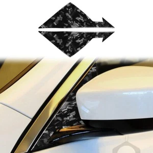Forged Carbon Fiber Side Mirror A Pillar Cover Trim for Infiniti G37 2008-2013 - Picture 1 of 6