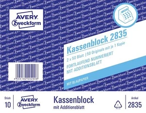 Kassenblock 100x160mm, 10 St. - Bild 1 von 2
