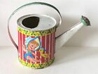 Vintage Ohio Art Child's Tin Litho Watering Can Toy Boy Girl Turtle Duck