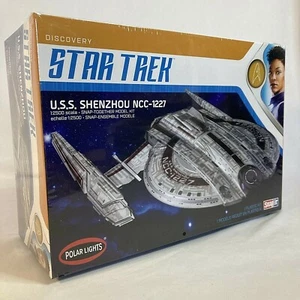 Discovery Star Trek USS Shenzhou NCC-1227 kit modelo a presión de plástico por luces polares - Imagen 1 de 10