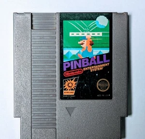 NES Pinball Authentic Nintendo Game Cart (Tested) & Sleeve - Picture 1 of 6