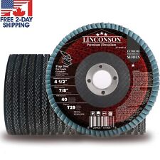 LINCONSON  4.5 Inch  Zirconia Abrasive Grinding Wheel and Flap Sanding Disc