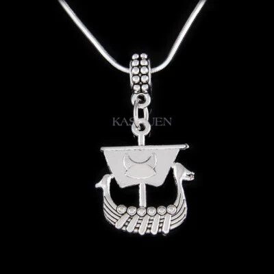 Viking Nave Longships Scandinavo Pirati Httyd Portachiavi Compleanno Ciondolo - Immagine 1 di 4
