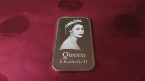 Barra de plata fina 1 oz .999 Queen Elizabeth II nuevo diseño arte lingotes EE. UU. sin Suiza - Imagen 1 de 4