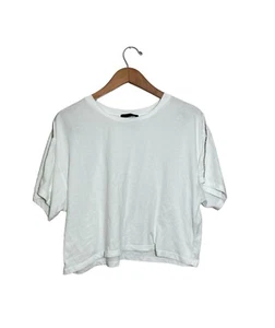 The Kooples kurzärmliges T-Shirt mit Strassverzierung Damen 2 Kurzarm weiß - Bild 1 von 7