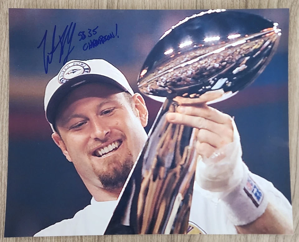 Trent Dilfer Signed 8x10 Photo Baltimore Ravens NFL LEGEND RAD - Image 1 of 1
