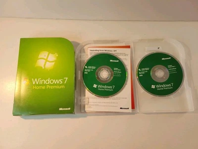 Microsoft Windows 7 Home Premium & Product Key - for 32 & 64 Bit Software w/ Key - Image 1 of 3