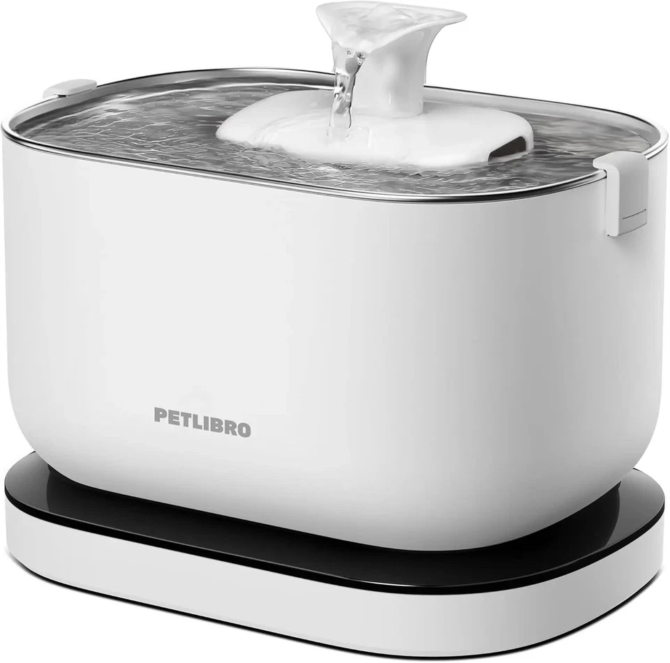 Fuente de agua inalámbrica para gatos, funciona con pilas, sin BPA con acero inoxidable Foto 1 de 4