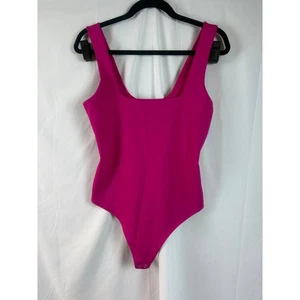 Body donna collo quadrato senza maniche rosa snap all'uncinetto donna taglia XL - Foto 1 di 7