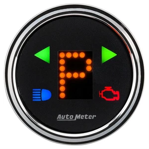 Autometer 1460 Designer Black Gear Position Gauge, 2-1/16", Incl Indicators, - Picture 1 of 1