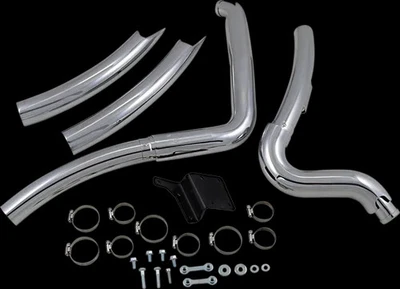 Sistema de escape VH Big Radius 2 en 2 cromado Harley Dyna Wide Glide 93-05 Foto 1 de 4