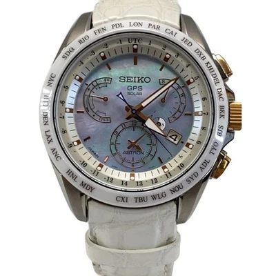 SEIKO Astron Dual Time Solar Watch 8X53-0AJ0-2 GPS Solar Watch with Blue Shell - Image 1 of 4
