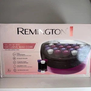 Remington Ionic Velvet Hot Rollers H-5600 Series 3 Sizes 20 Rollers with Clips - Picture 1 of 4