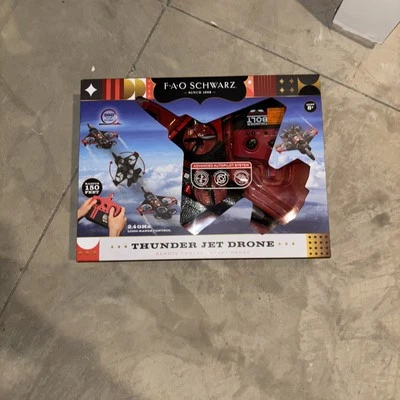 FAO Schwarz Thunderbolt Jet Drone Long Range Light Weight NEW OPEN BOX - Image 1 of 4
