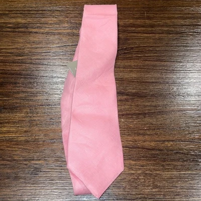 NWT Flawed J.Crew Men's English Linen Neck Tie Blush Pink CA936 - Image 1 of 4