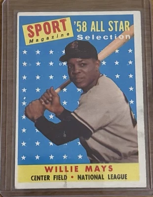 1958 Topps - Revista deportiva '58 All Star Selection Willie Mays #486 Foto 1 de 2