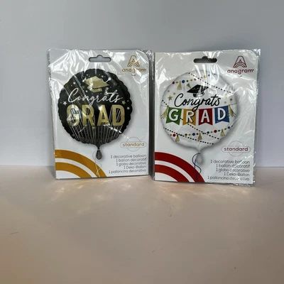 Juego de 4 globos de Mylar de graduación y un par de vasos graduados Foto 1 de 4
