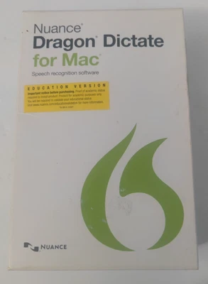 Nuance Dragon Dictate Version 4 for Mac Speech Recognition Program 2014 DVD - Image 1 of 4