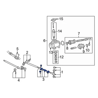 For Ford E-450 Super Duty 07-24 Ford Steering Tie Rod End Adjusting Sleeve Foto 1 de 2