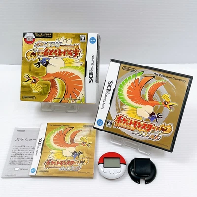 Nintendo DS Pokemon HeartGold Gold Version with Pokéwalker Boxed Japan Authentic - Image 1 of 4