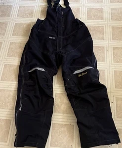 Klim Snowmobile Gore-Tex Klimate Bibs Mens XL Black 3178 Thinsulate Winter Snow - Picture 1 of 21