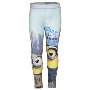 Leggings bambina Minions blu con elastico 110 - Foto 1 di 3