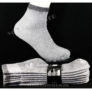 Paquete de 4 calcetines tobilleros deportivos gruesos de algodón 9-11 para mujer 10-13 para hombre corte bajo - Imagen 1 de 1