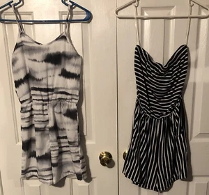 Girls Lot Of 2 Summer One Piece Jumpers Sz 12/14 Item #906 - Picture 1 of 14