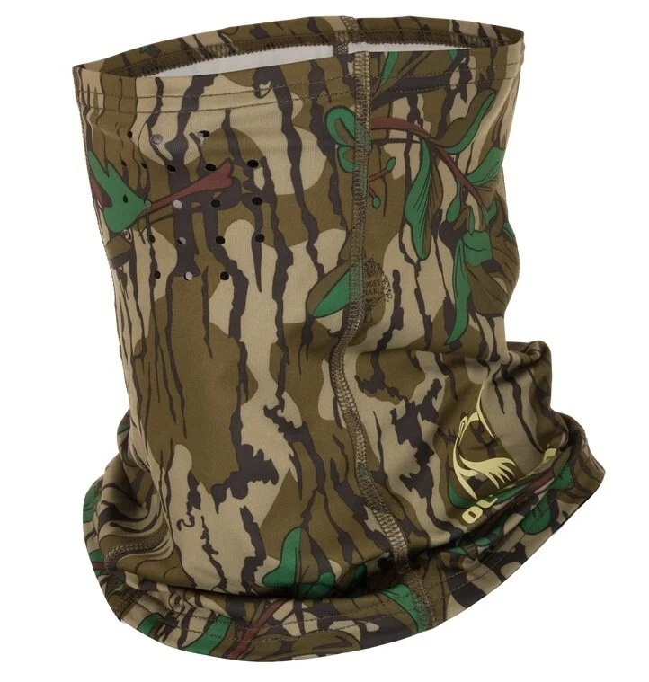 Drake Ol Tom OT0027 Men's Turkey Performance Stretch Greenleaf Camo Half Mask - Image 1 of 1