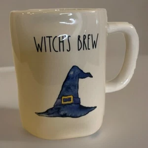Rae Dunn WITCH'S BREW Hut Kaffeebecher Artisan Collection von MAGENTA 202 Creme - Bild 1 von 3