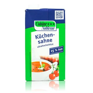 Cuisine Noblesse - Crema de cocina 15% grasa con tapón de rosca - Crema de 1 litro - Imagen 1 de 6
