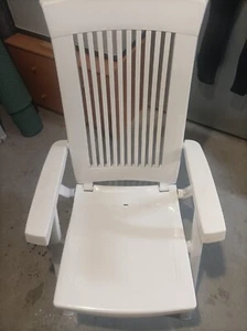 Kunststoff Gartenstühle Klappbar weiß 2x - Bild 1 von 3