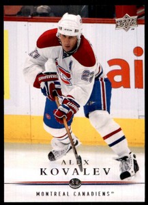 2008-09 Upper Deck Alex Kovalev Montreal Canadiens #358