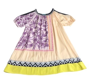 Anthropologie Leifnotes Kleid 8 Krempen Bordüren Etuikleid bestickt Perlen Boho - Bild 1 von 24