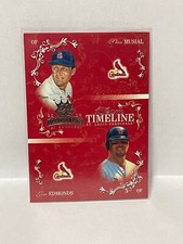 2003 Diamond Kings Team Timeline "Hawaii" embossed Stan Musial Jim Edmonds #d/50