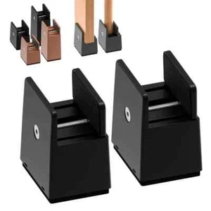 4 Stück Möbelerhöhung 5/10 cm verstellbar Tisch Stuhl Bett Sofaerhöhung mit Schraube - Bild 1 von 6
