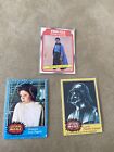 Lot Of 3 Star Wars Cards (Darth Vader, Lando, Princess Leia)
