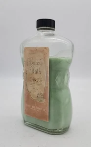 Vintage StanHome Bubble Bath 1 Pint Glass Bottle- 90% Contents Art Deco - Picture 1 of 9