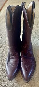 Justin Boots 1342 Western Cowboy Boots Mens Size 11 E Wide Brown Leather