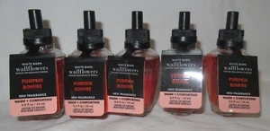 White Barn Bath & Body Works Fragrance Refill Bulb Lot Set of 5 PUMPKIN BONFIRE - Picture 1 of 3